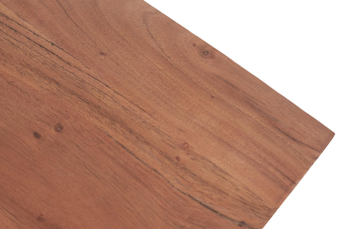 ESSTISCH RIO - Schwarz/Braun, Holz/Metall (90/90/77cm) - SAM