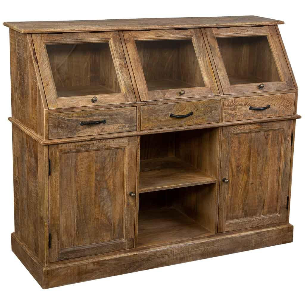 SIDEBOARD aus Holz 129x45x106 cm - Braun, Holz (129/106/45cm) - Wanderlust