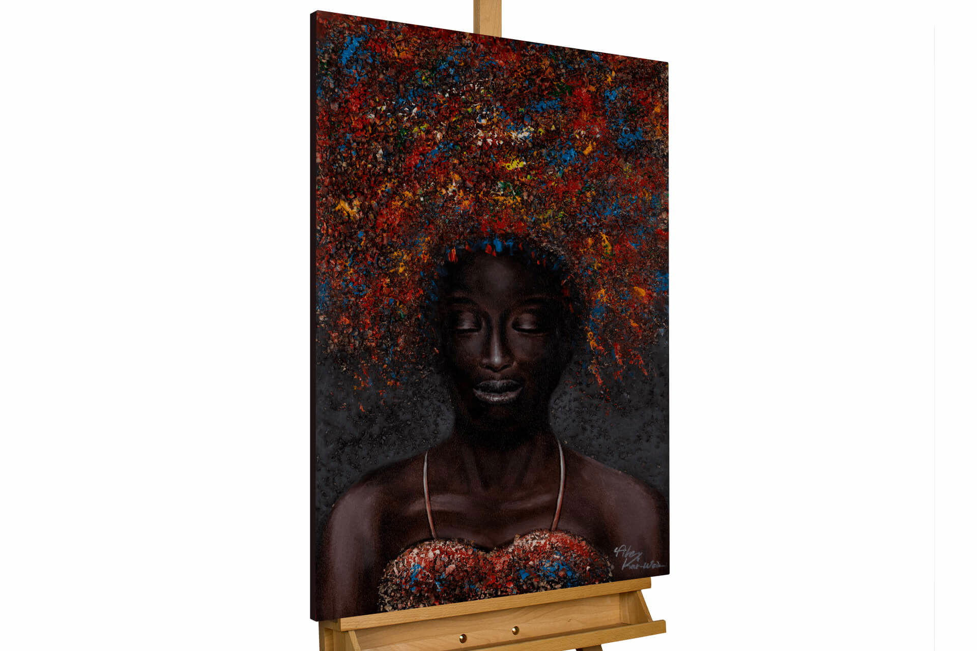 ACRYLBILD HANDGEMALT 60/90 cm - Multicolor, Holz/Textil (1.3/90cm) - KUNSTLOFT