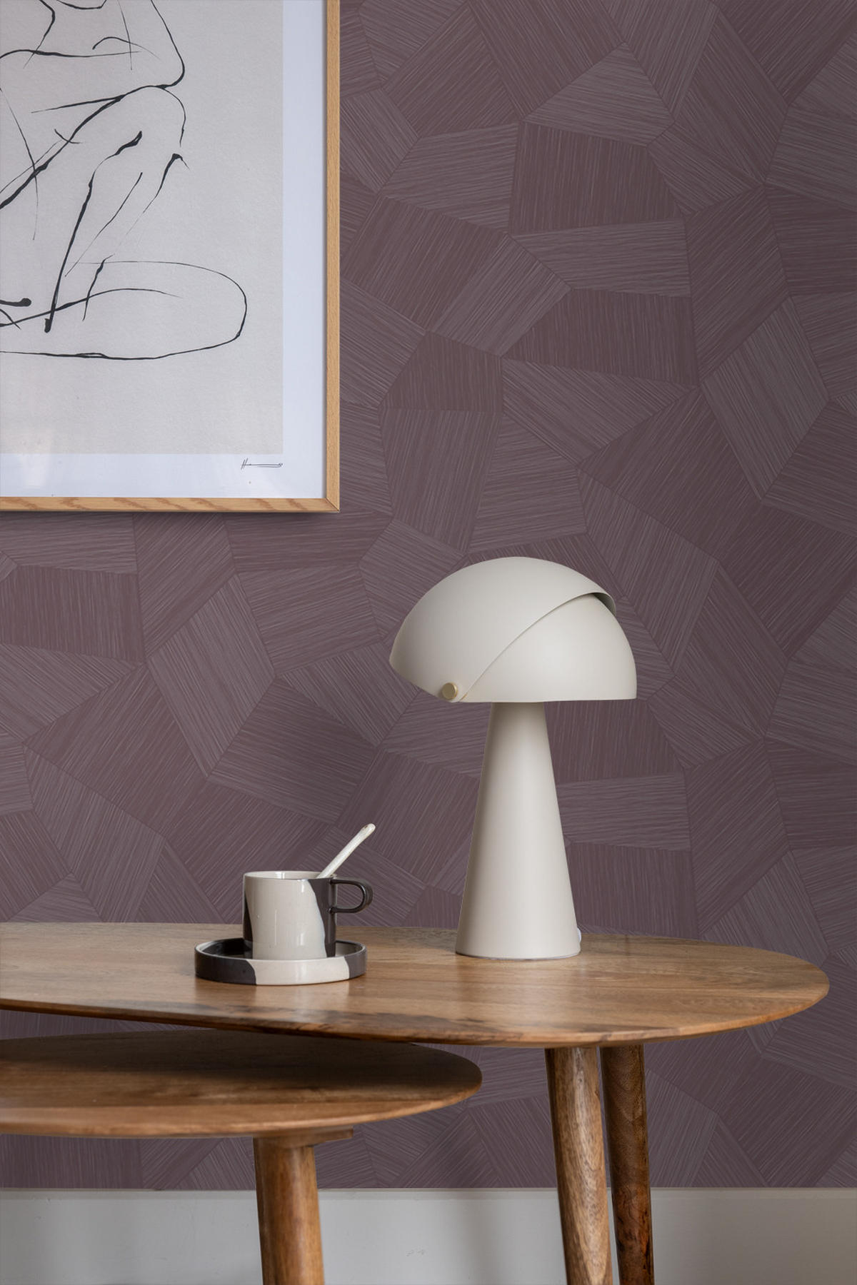 TAPETE 3D-Muster 50 x 900 cm - Lila, Papier (50/900cm) - Origin Wallcoverings