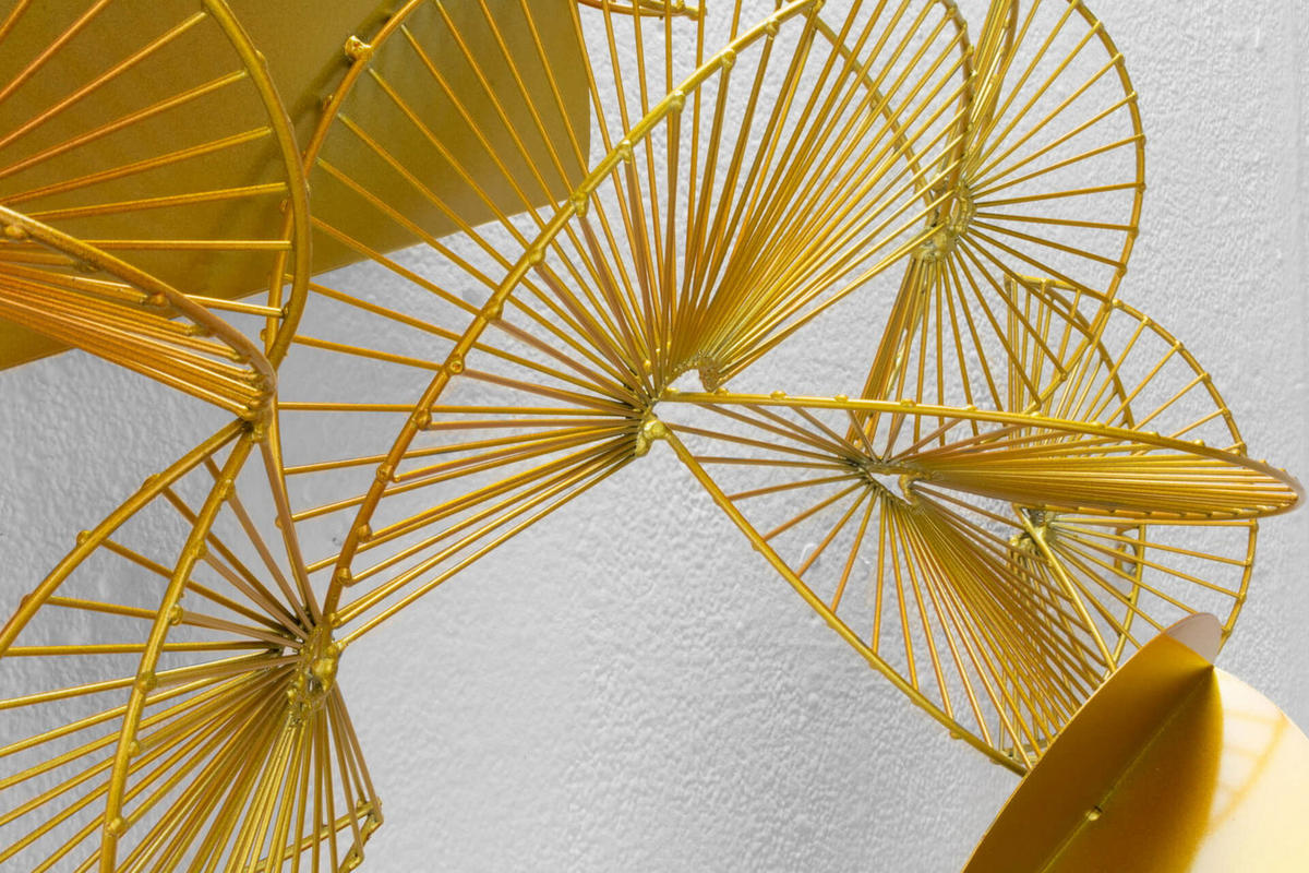 WANDDEKO Gold 105/47 cm - Goldfarben, Metall (3.85/47/22cm) - KUNSTLOFT