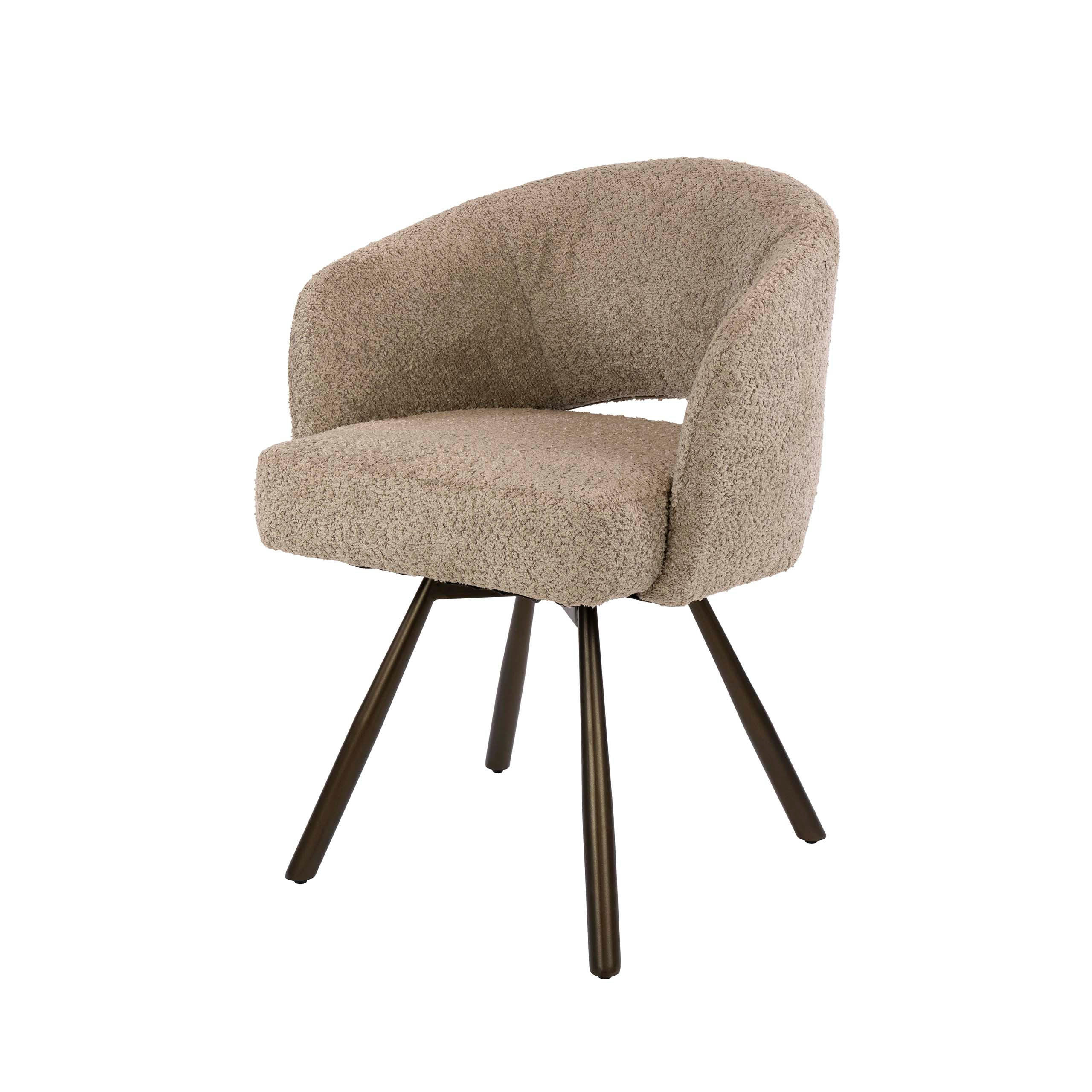 ESSZIMMERSTÜHLE Cross Beige 56/58/81 cm - 2er-Set - Beige, Textil (58/81/56cm) - Hoyz Collection