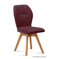 ESSZIMMERSTUHL drehbar (8er-Set) Draga 51x92x60 Eiche geölt/Marsala - Eichefarben/Brombeere, Kunststoff (60/92/51cm) - 58aufmkessel