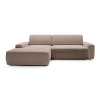 ECKSOFA Bamby Cappuccino 264 cm - Cappuccino, Textil (264/82/162cm) - Pillovely