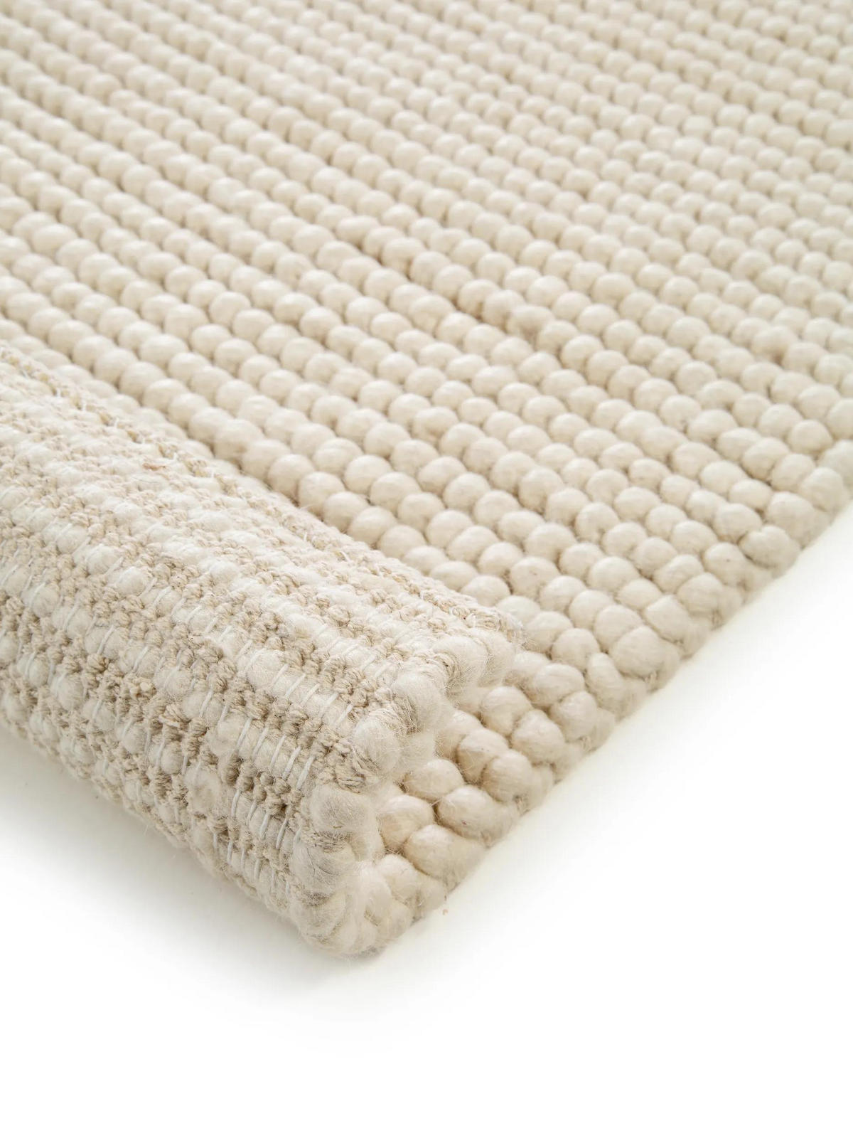 WOLLTEPPICH Beads Cream 160x230 cm - Creme, Textil (160/230cm) - benuta Pure