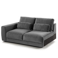 2-SITZER MODULSOFA - Grau, Textil (158/80/117cm) - home24