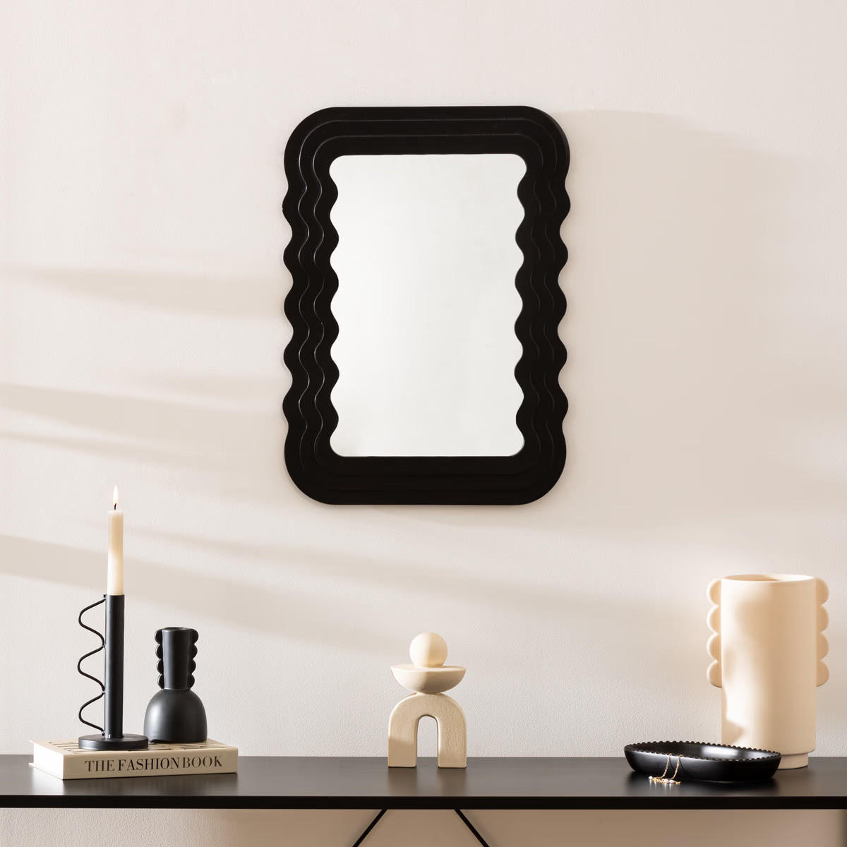 KERZENHALTER Metall Bliss 20 cm - Schwarz, Metall (9.5/20/9.5cm) - Atmosphera Createur d´interieur