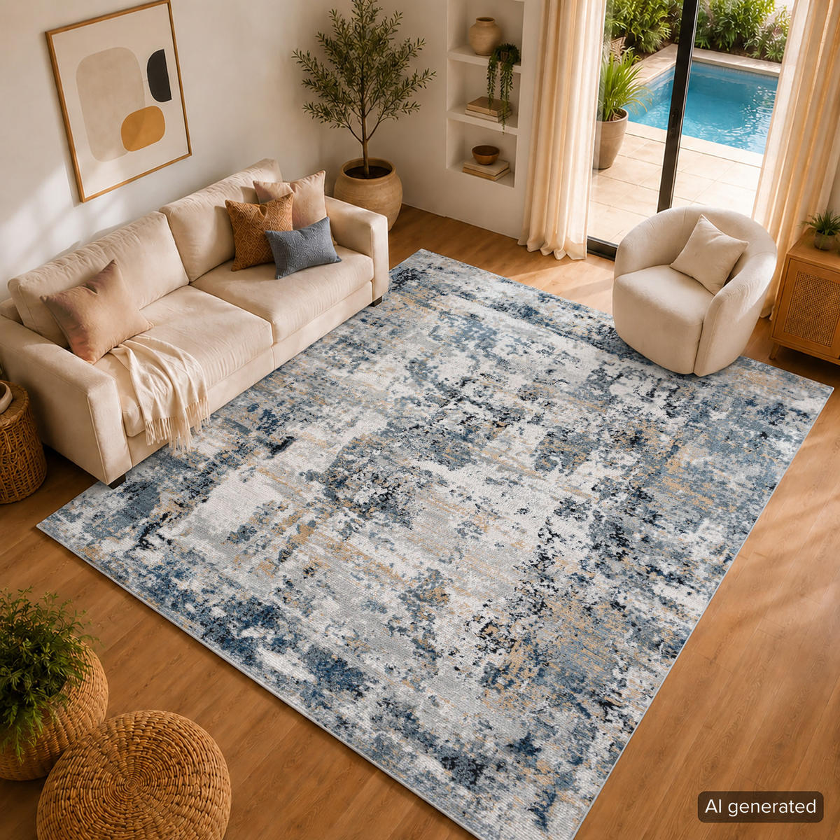 KURZFLORTEPPICH Lena 160/220 cm Grau - Grau, Textil (160/220cm) - LIVABLISS