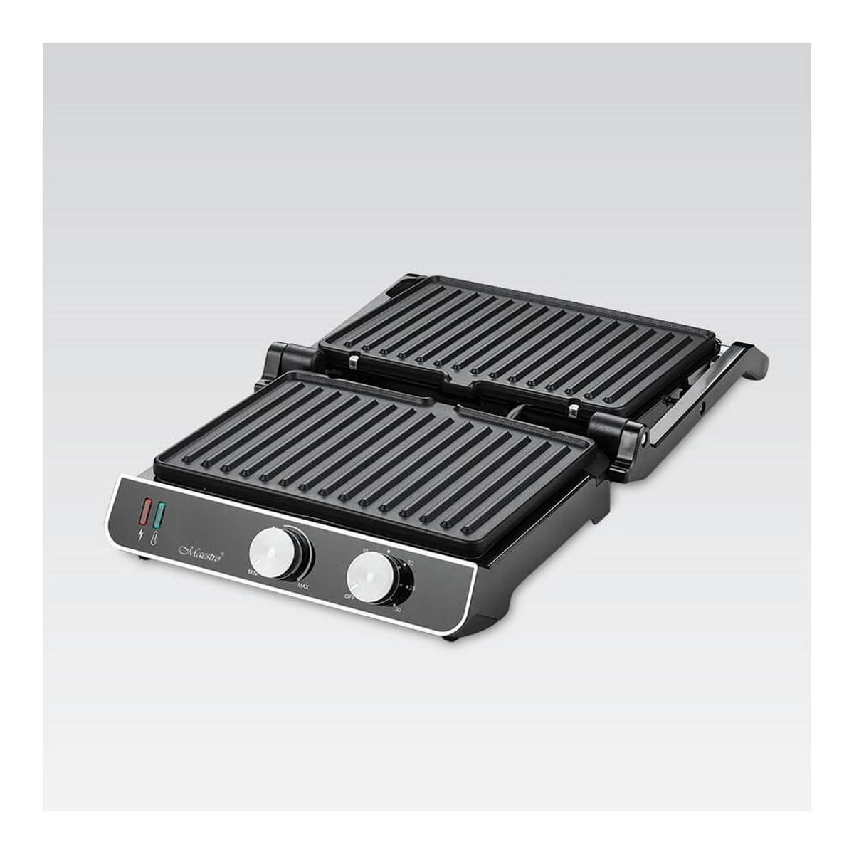 ELEKTROGRILL Schwarz 35.5/35.5/15 cm MR722 - Schwarz, Kunststoff (35.5/15/35.5cm) - Maestro 