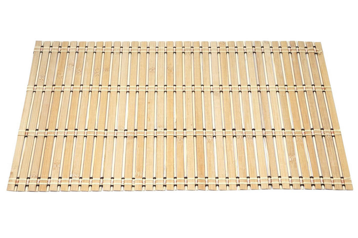 TISCHSET rechteckig Braun 6er-Set - Braun, Holz (30/45cm) - MCW