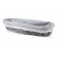 BESTECKKORB Sino Grau 28x11x5 cm Naturmaterial - Grau, Naturmaterialien (11/5/28cm) - Mondex