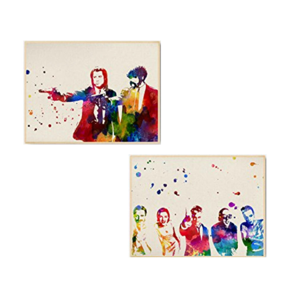 POSTER Set Mit 2 Filme (Pulp Fiction, Trainspotting) A3 Rahmenlos - Klar, Papier (29.7/5/42cm) - Nacnic