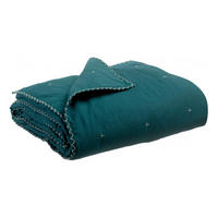 BETTÜBERWURF Nala pfau 180 x 260 cm - Blau, Textil (180/260cm) - Vivaraise