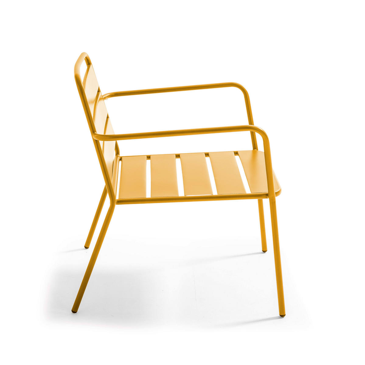 GARTENSTUHL gelb, Metall - Gelb, Metall (65/76/70cm) - Oviala