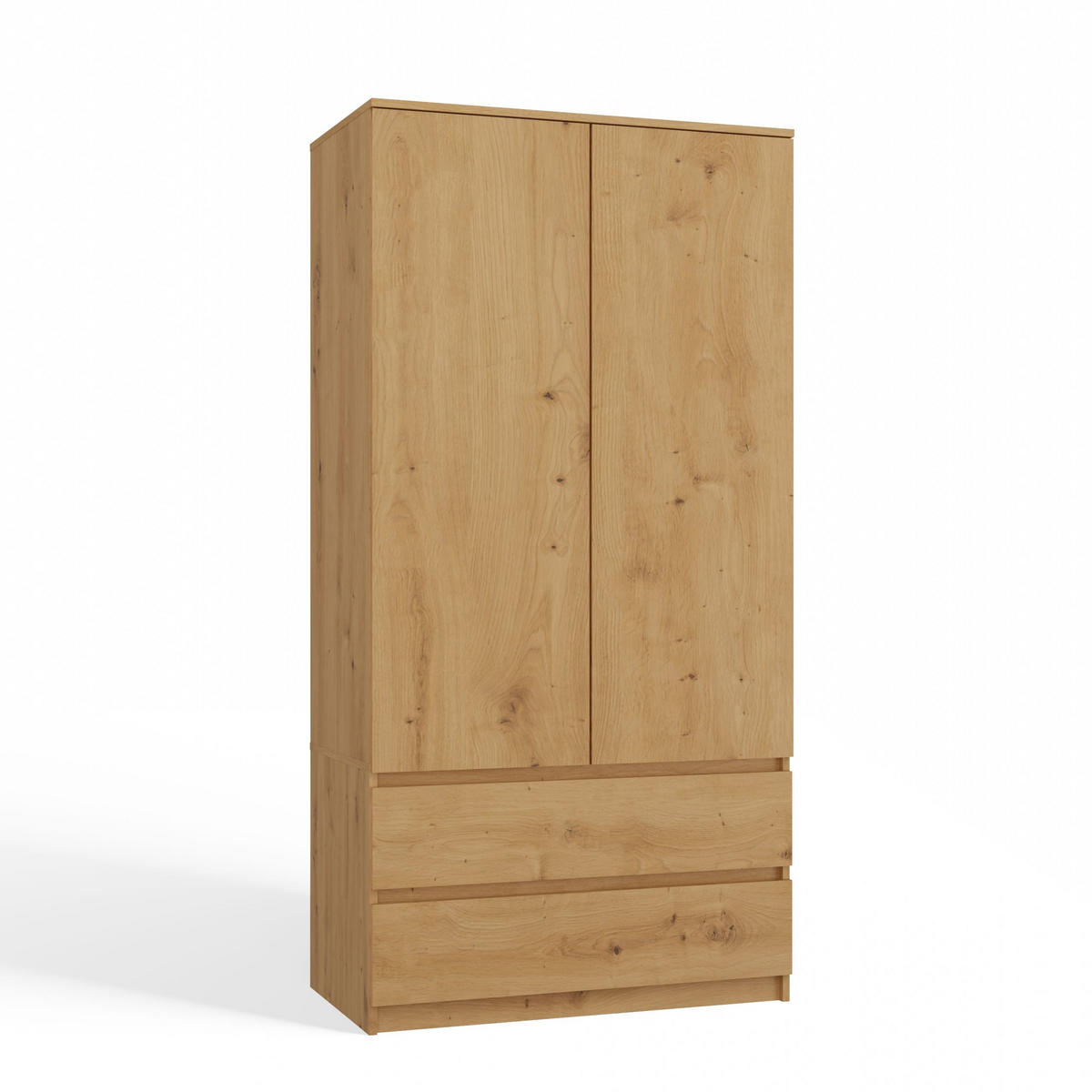 KLEIDERSCHRANK SS-90 EICHE ARTISAN - Eiche Artisan, Holzwerkstoff (90/180/50cm) - CDF