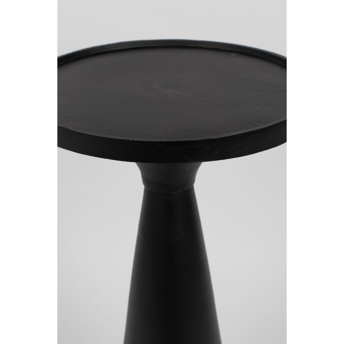 BEISTELLTISCH Flos Rund 28 cm Schwarz - Schwarz, Metall (28/28/56cm) - Zuiver