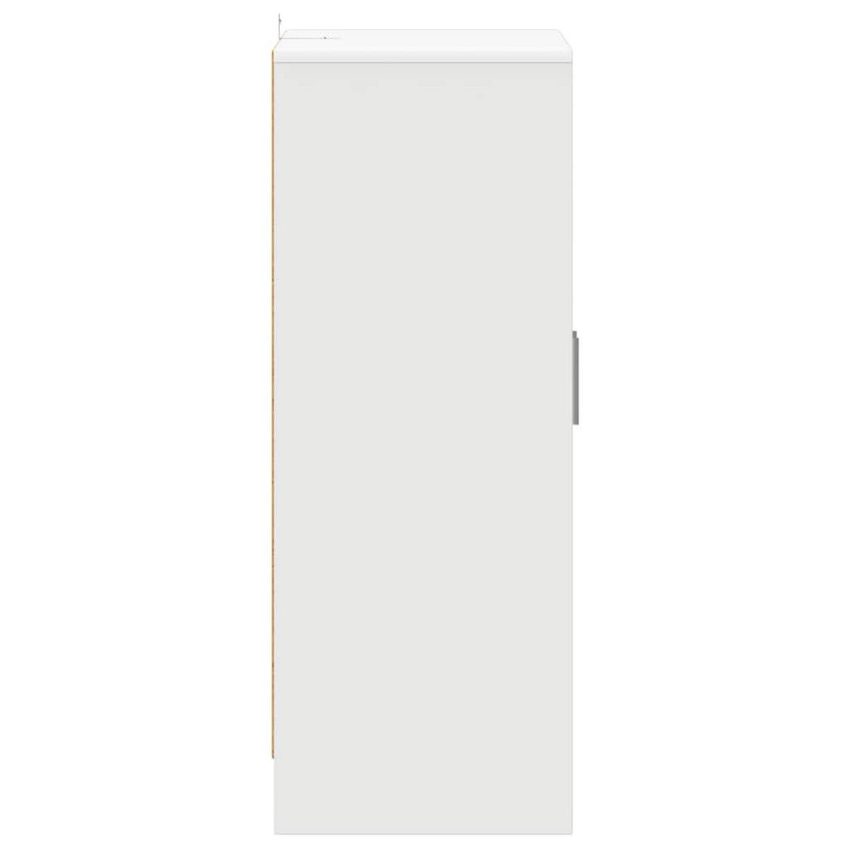 SCHUHSCHRANK Weiss 60/35/92 Cm Holzwerkstoff - Weiß, Holzwerkstoff (35/92/60cm) - vidaXL