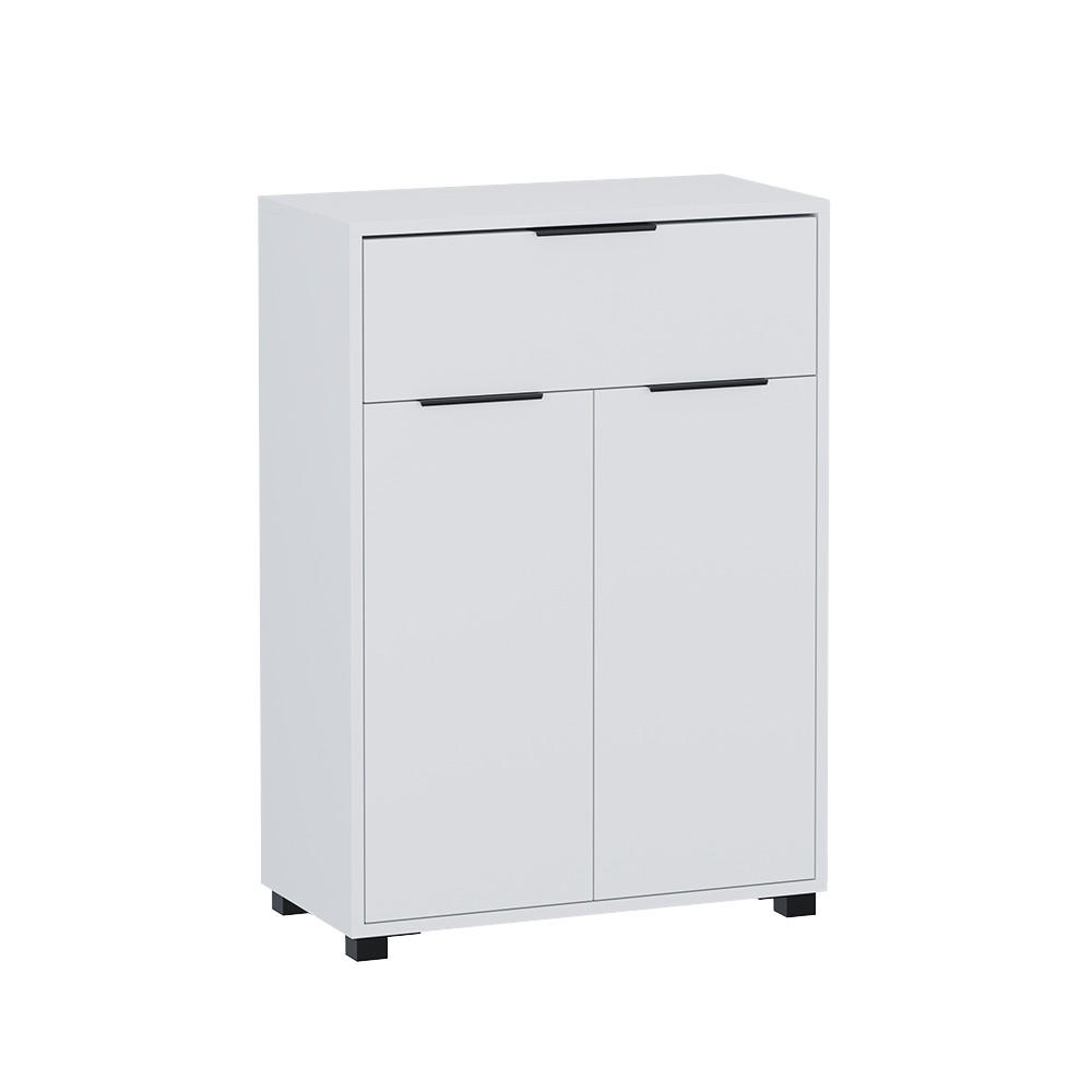 BADSCHRANK Alina Weiß 60 x 86 cm mit 1 Schublade und 2 Türen - Weiß, Holzwerkstoff (60/86/30cm) - Vicco