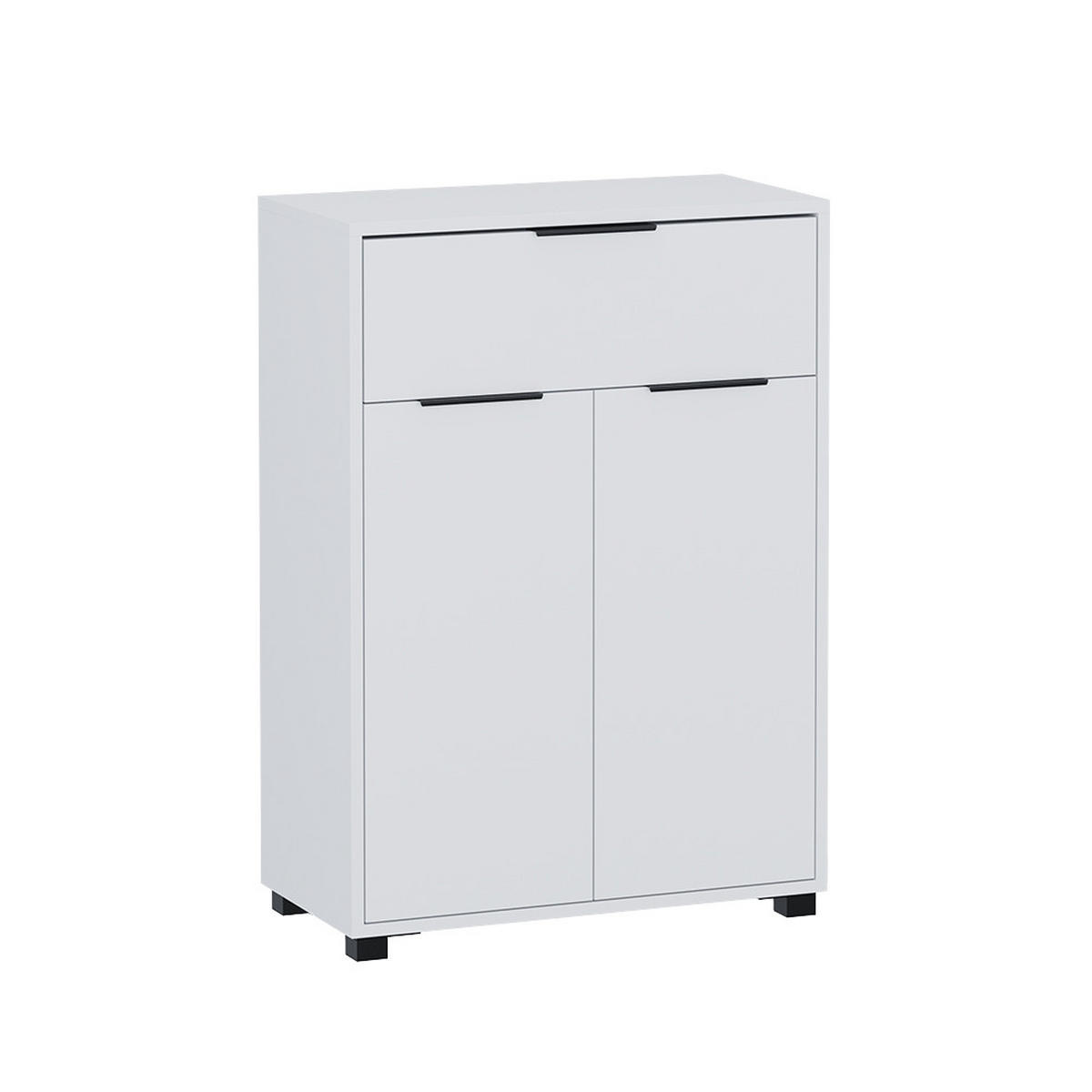 BADSCHRANK Alina Weiß 60 x 86 cm mit 1 Schublade und 2 Türen - Weiß, Holzwerkstoff (60/86/30cm) - Vicco