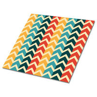 FLIESENAUFKLEBER 9 Stück 30x30 cm selbstklebend Retro-Muster - Multicolor, Textil (30/1.6/30cm) - TULUP