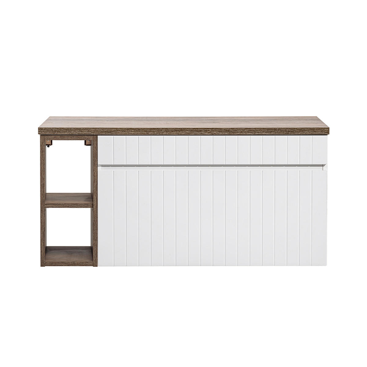 SKŘÍŇKA POD UMYVADLO 100cm Zelie Bílá - bílá, kompozitní dřevo (100/48/46cm) - Petits-meubles