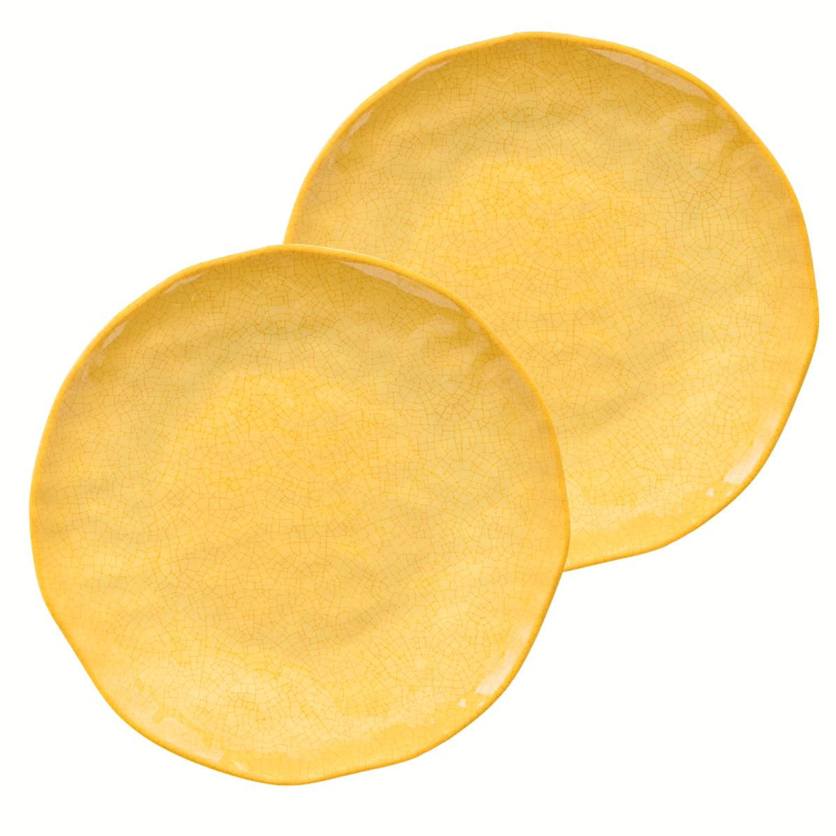 GESCHIRRSET 8-teilig Atmosfera ocker - Currygelb, Kunststoff (21/2/21cm)