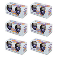 DUFTKERZE Donut Blaubeere 12er-Pack - Violett, Naturmaterialien (5cm)