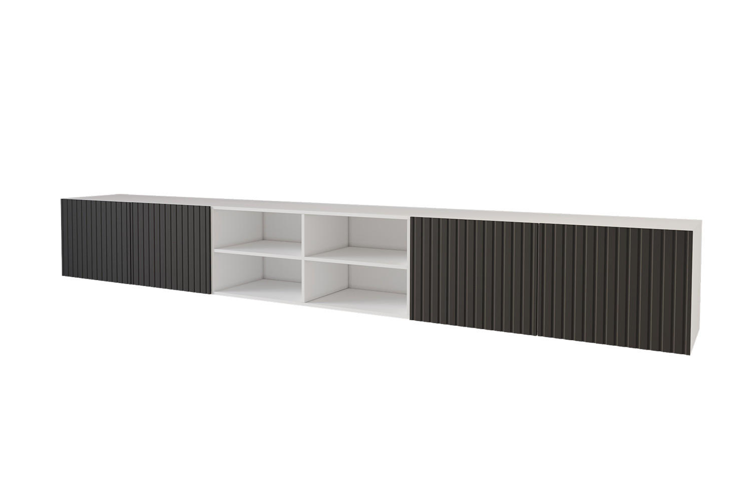 ALTDECOR LOWBOARD KITO-W 3x100x40x40 cm – bílá / černá