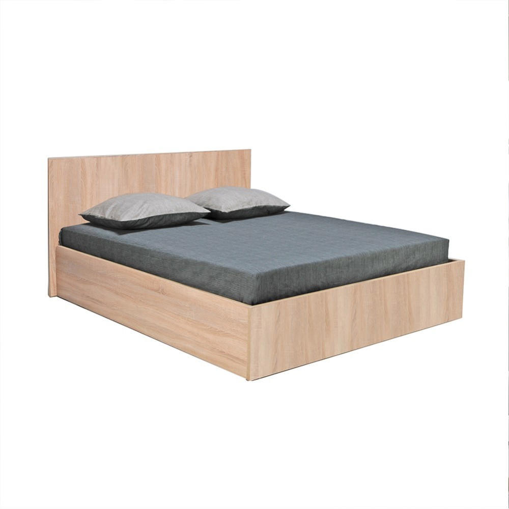 BETTKASTEN MADRID / Bett 140x200 - Eiche Gebleicht Dekor - Eichefarben, Holzwerkstoff (140/200cm) - Weber Industries