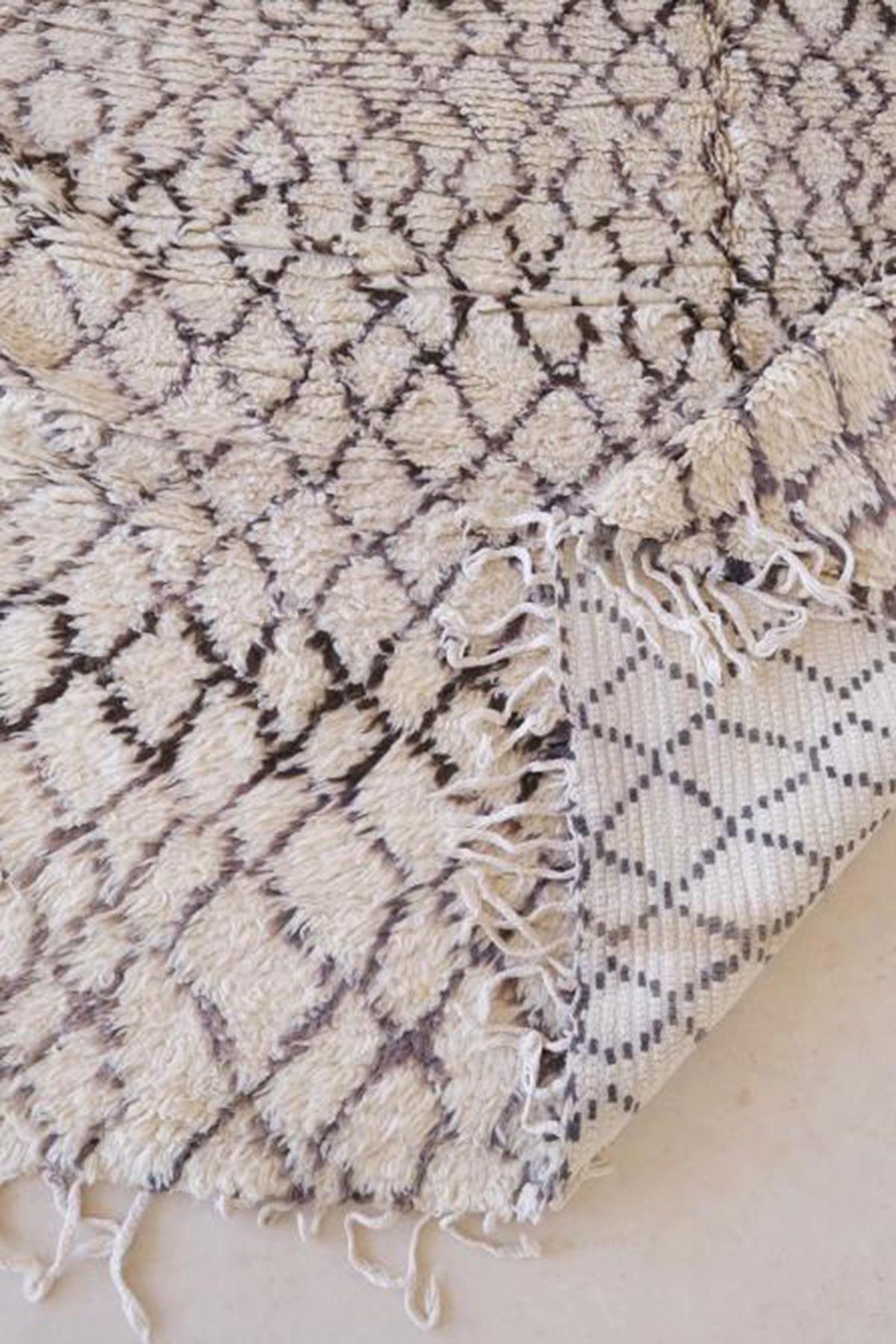 BERBERTEPPICH aus reiner Wolle 193x 407 cm - Weiß, Naturmaterialien (193/407cm) - AFK Living