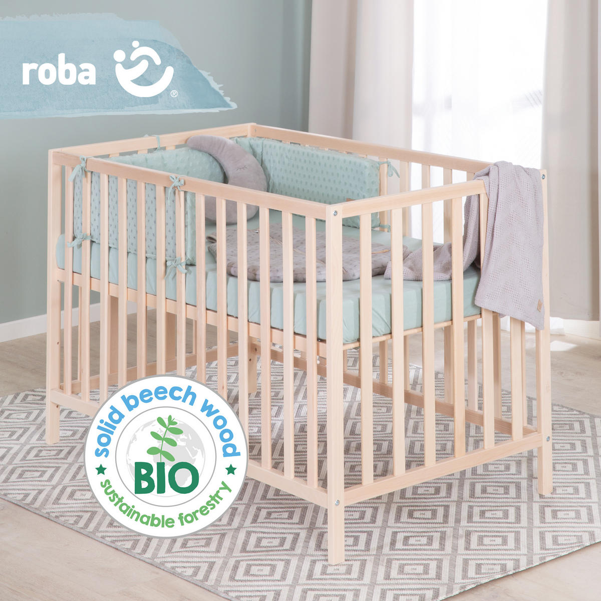 BABYBETT Cosi 60 x 120 cm natur - Naturfarben, Holz (60/120cm) - Roba