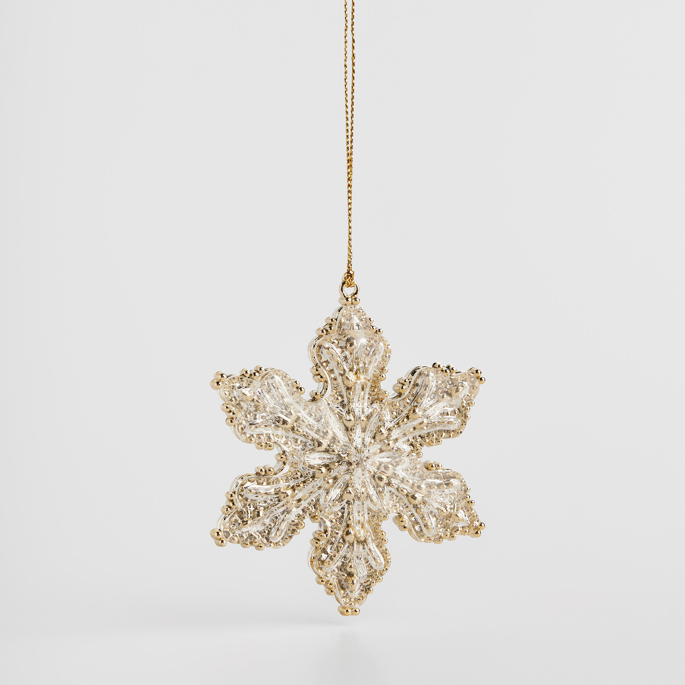 WEIHNACHTSDEKO Hängend LUMI, 2 x 7 cm, Gold, Christbaumschmuck, Weihnachtsbaumdekoration, Christmas, Xmas - Goldfarben, Kunststoff (7/2/7cm) - home&you