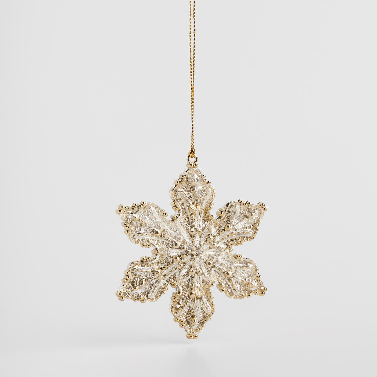 WEIHNACHTSDEKO Hängend LUMI, 2 x 7 cm, Gold, Christbaumschmuck, Weihnachtsbaumdekoration, Christmas, Xmas - Goldfarben, Kunststoff (7/2/7cm) - home&you