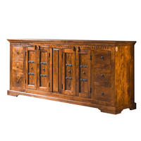 SIDEBOARD Akazie 212x50x93 honig lackiert OXFORD #0414 - Braun, Holz (212/93/50cm) - Massivmoebel24