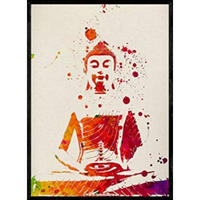 POSTER Buddha Mit Aquarellentwurf A4 Rahmenlos - Klar, Papier (29.7/5/21cm) - Nacnic