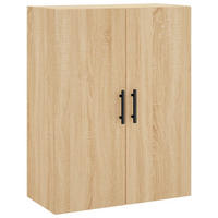 HÄNGESCHRANK mit 3 Fächern 69,5/34/90 cm aus Holzwerkstoff Sonoma-Eiche Dekor - Sonoma Eiche, Holz (69.5/90/34cm) - vidaXL