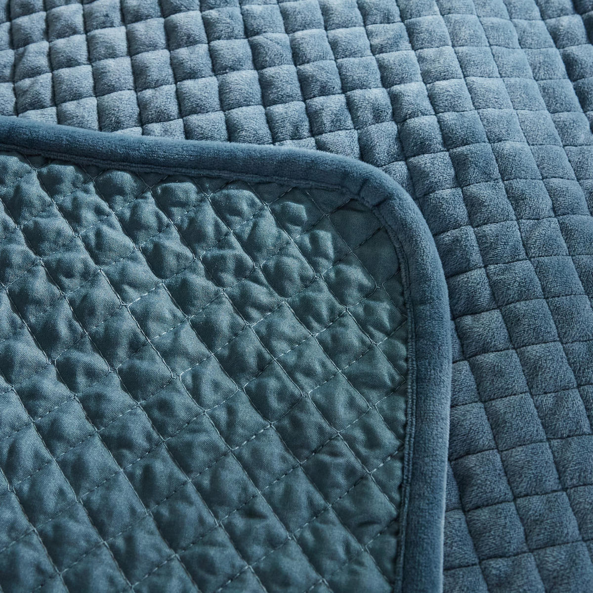 TAGESDECKE Plums - Hellblau, Textil (200/220cm) - home&you