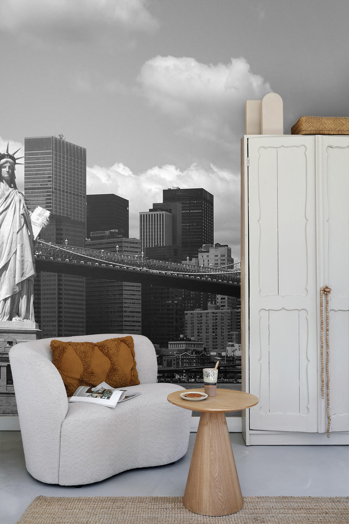 FOTOTAPETE New York 375 x 270 cm - Schwarz, Papier (375/270cm) - Sanders & Sanders