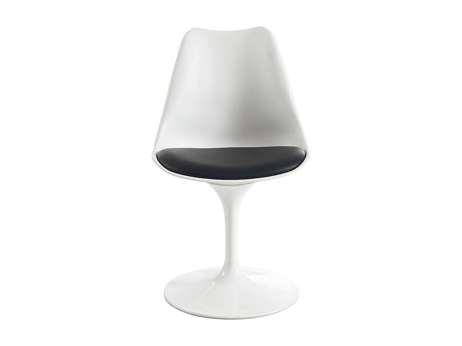 STUHL - 49 cm x 56.5 cm - Plastik - Schwarz, Weiß - XAFY - Schwarz/Weiß, Kunststoff (49/82/56.5cm) - Vente-Unique