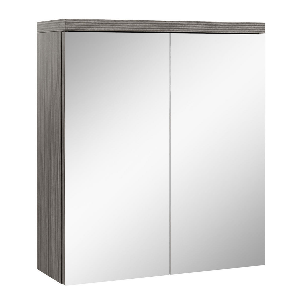 SPIEGELSCHRANK Toledo Grau Eiche - 60 x 20 x 60 cm - Eichefarben/Grau, Holz (60/60/20cm) - Badplaats