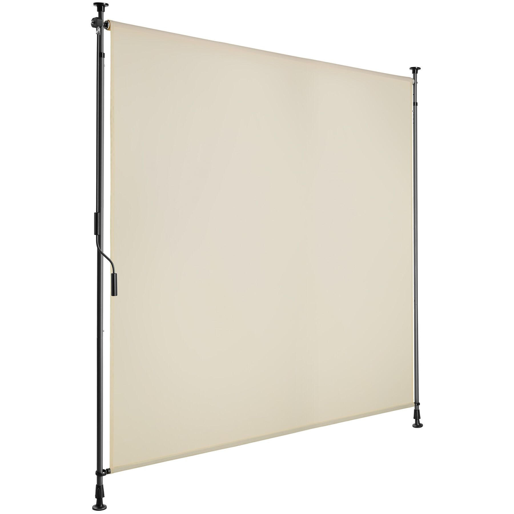 KLEMMMARKISE Taija,leichtgängige Handkurbel,beige - Beige, Kunststoff (158/310cm) - tectake