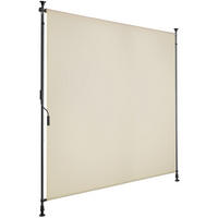 KLEMMMARKISE Taija,leichtgängige Handkurbel,beige - Beige, Kunststoff (158/310cm) - tectake