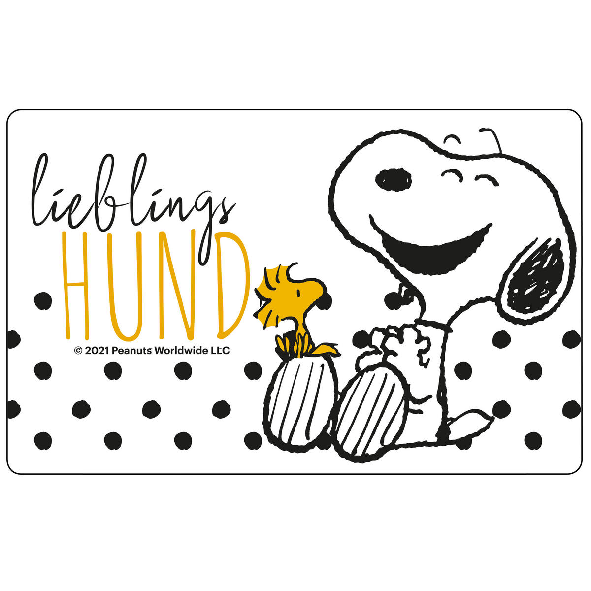 BROTDOSE The Peanuts Snoopy Lieblings Hund Schwarz 17,5 x 12,8 x 6,9 cm - Schwarz, Kunststoff (17.5/6.9/12.8cm) - United Labels