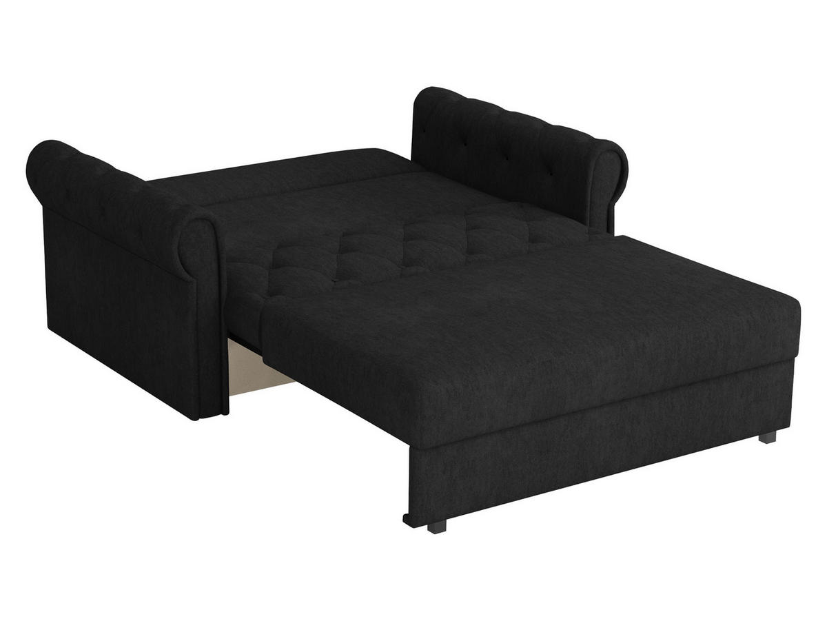 SCHLAFSOFA Viva Roma III - Smaragdgrün/Schwarz, Holz/Textil (168/85/98cm) - MIRJAN24