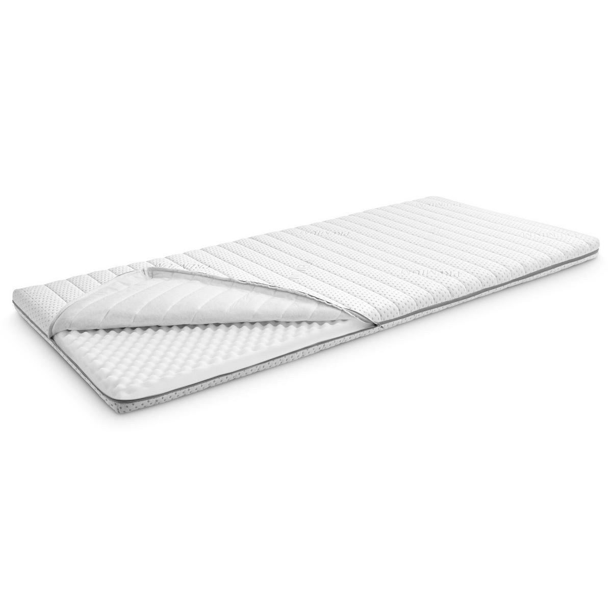 TOPPER Premium 100x200 cm - Weiß, Textil (100/200cm) - Supportho