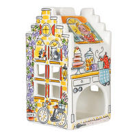 LICHTHAUS Zuhause, süßes Zuhause in Bunt - 14cm - Multicolor, Keramik (8.1/15/8.1cm) - Blond Amsterdam