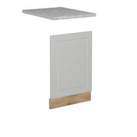 PŘEDNÍ PANEL MYČKY R-Line Bílý venkovský dům - bílá/medově dubová, kompozitní dřevo (45/57.2/1.6cm) - Vicco