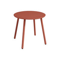 GARTENBEISTELLTISCH - 1 Person - Metall - Terracotta - - Terracotta, Metall (50/50/44.5cm) - Vente-Unique