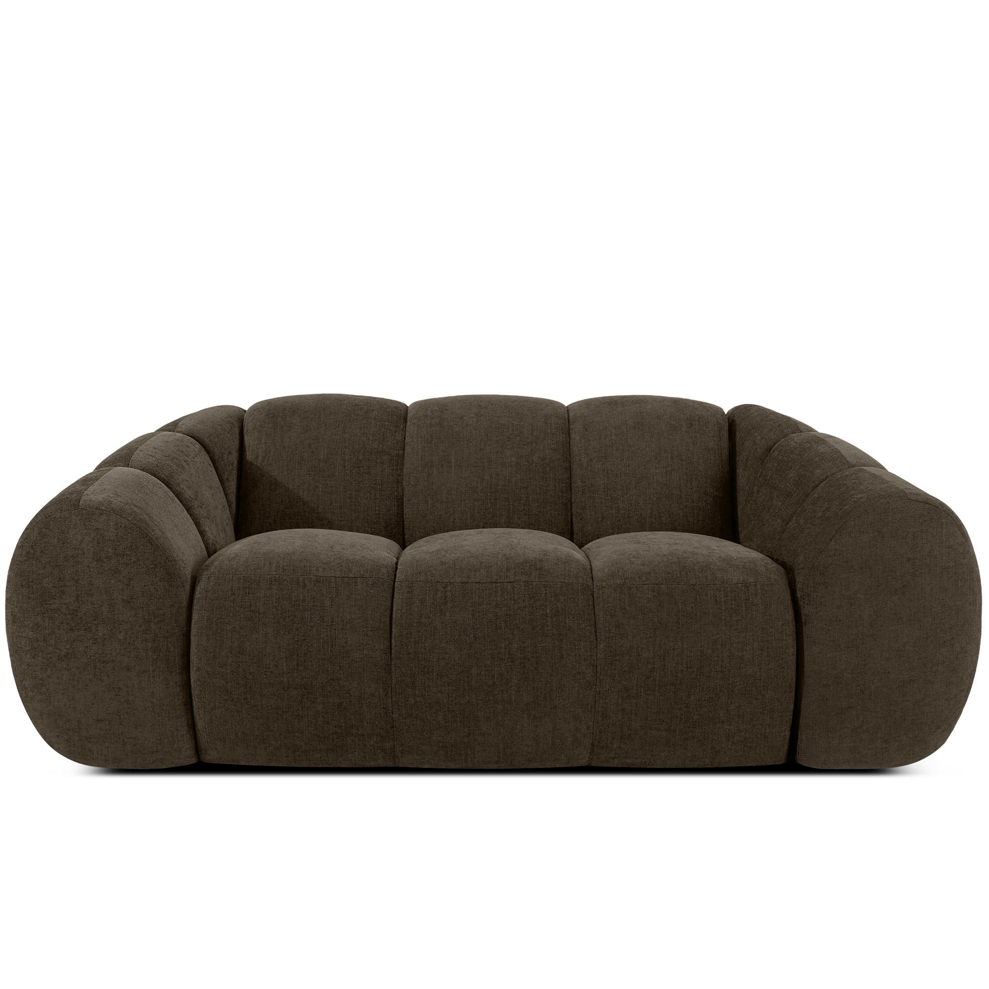 2-SITZER SOFA FLAVA, Braun - Braun, Holz/Holzwerkstoff (200/76/100cm) - KONSIMO®