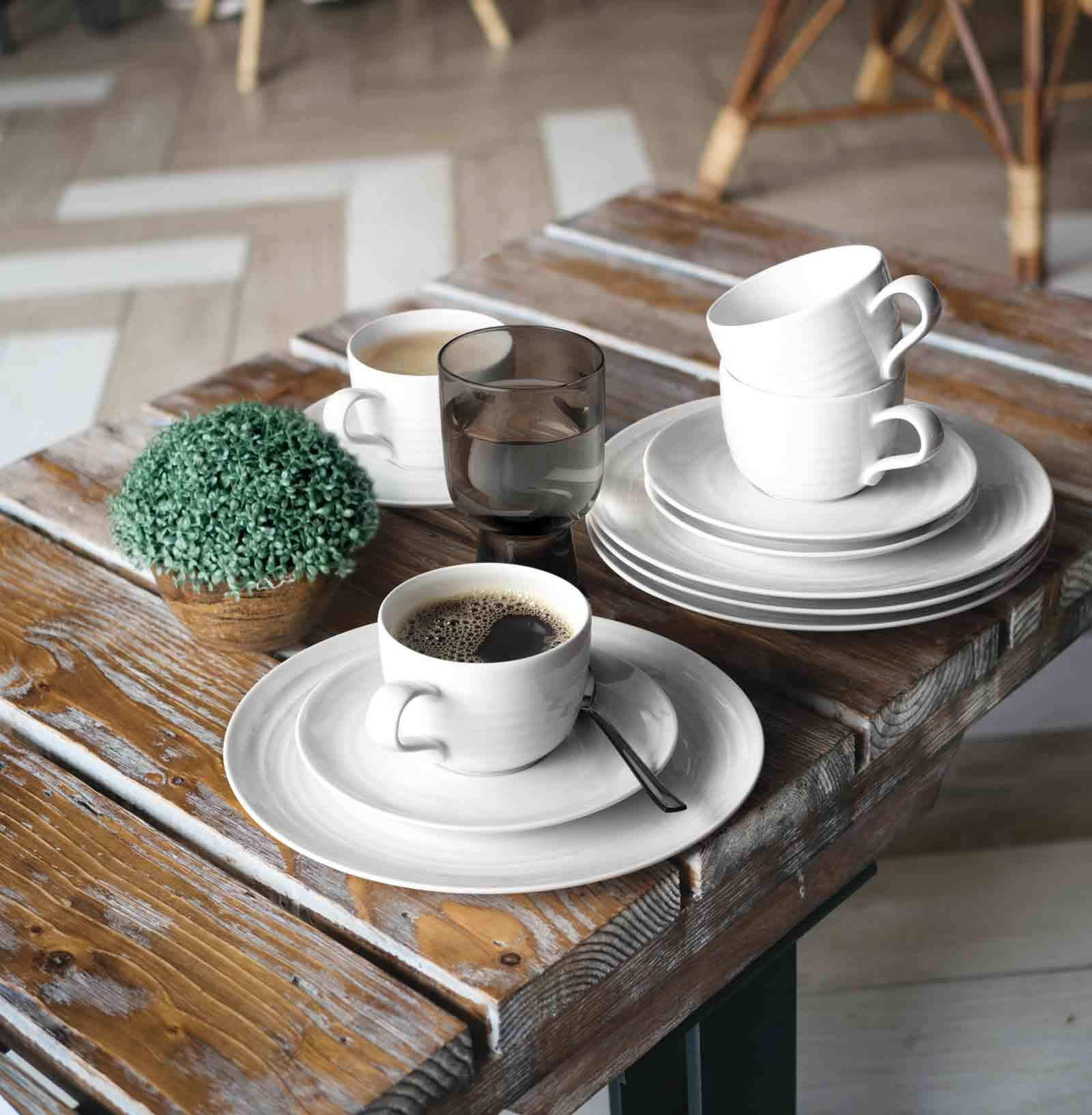 ESPRESSOTASSEN Terra Perlgrau 0,09 l 6er Set - Grau, Keramik (0.09L) - Seltmann Weiden